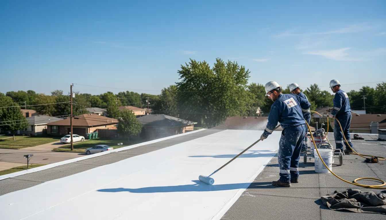 Commercial roof coating in Troy, KS near me
